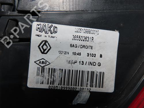 Right taillight RENAULT CLIO IV (BH_) 1.5 dCi 75 | BP26015307C35 