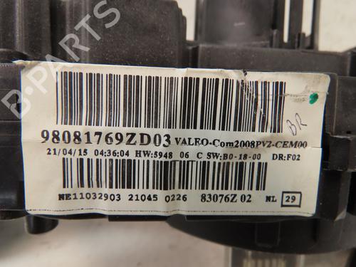 Used Steering column stalk PEUGEOT 2008 I (CU_) 1.6 HDi (92 hp) 30952093