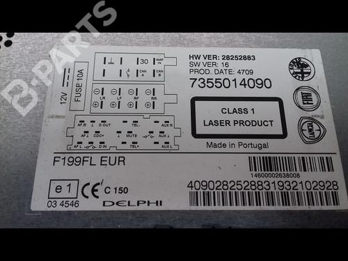 Radio FIAT PUNTO EVO (199_) 1.3 D Multijet | BP8999388E6 