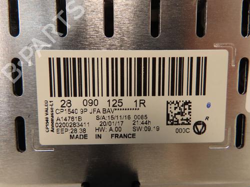 Display monitor RENAULT GRAND SCÉNIC IV (R9_) 1.2 TCe 130 | BP30952167C48