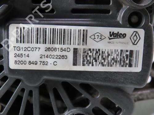 Used Alternator RENAULT SCÉNIC III (JZ0/1_) 1.2 TCe (JZ16) (132 hp) 24706368