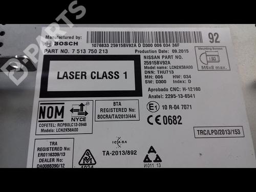 Radio NISSAN JUKE (F15) 1.5 dCi | BP9001239E6 