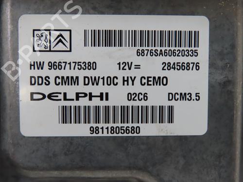 Used Engine control unit (ECU) PEUGEOT 508 SW I (8E_) 2.0 HDi RXH Hybrid4 (200 hp) 27331739