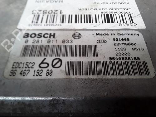 Used Engine control unit (ECU) PEUGEOT 807 (EB_) 2.2 HDi (128 hp) 8998578