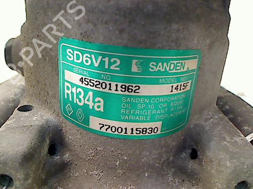 AC compressor RENAULT CLIO II (BB_, CB_)  | BP23149380M34 