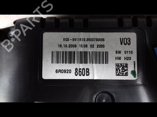 Used Instrument cluster VW POLO V (6R1, 6C1) 1.4 (6R1) (85 hp) 8990613