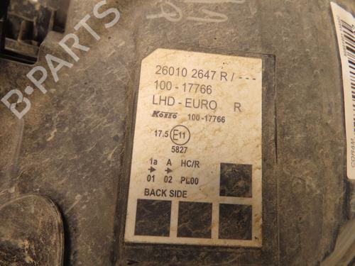 Højre forlygte RENAULT KANGOO Express (FW0/1_) 1.5 dCi 75 (FW07, FW10, FW04) (75 hp) 30629900