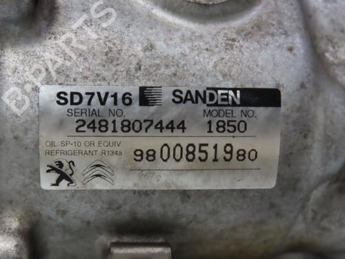 AC compressor CITROËN JUMPY II Van 1.6 HDi 90 8V | BP27169121M34 - Image 2