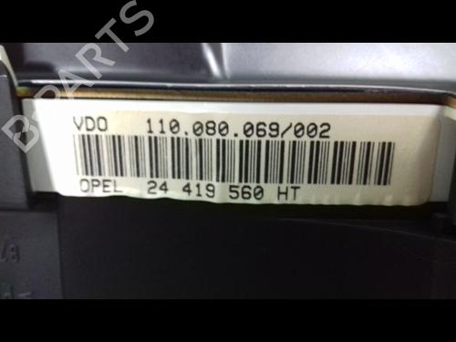 Used Instrument cluster OPEL ZAFIRA A MPV (T98) 2.0 DTI 16V (F75) (101 hp) 9000966