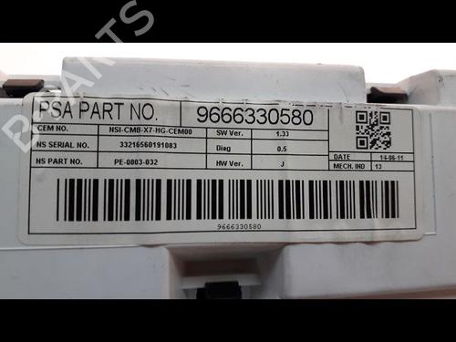 Used Instrument cluster CITROËN C5 III Break (RW_) 2.0 HDi 140 (140 hp) 9824528