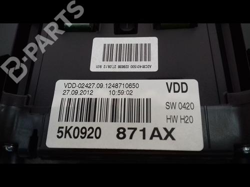 Instrument cluster VW GOLF VI (5K1) 1.6 TDI | BP9000932C47 
