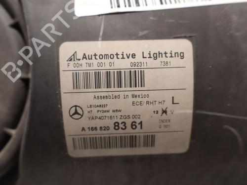 Used Left headlight Left headlight MERCEDES-BENZ M-CLASS (W166) ML 350 BlueTEC 4-matic (166.024, 166.023) (258 hp) 33416223 33416223