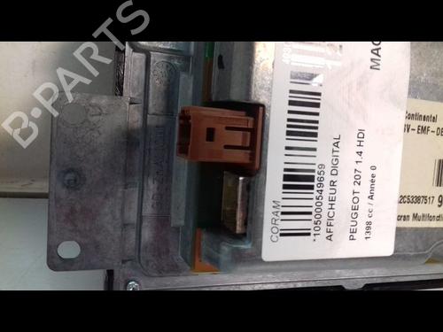 Used Display monitor PEUGEOT 207 (WA_, WC_) 1.4 HDi (68 hp) 10000771