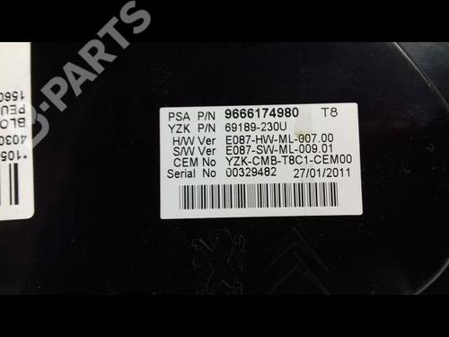 Instrument cluster PEUGEOT 3008 I MPV (0U_) 1.6 HDi | BP8982502C47 