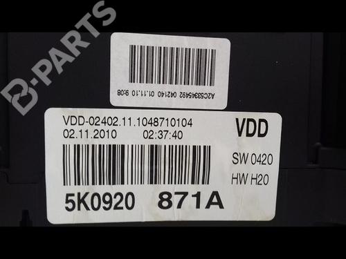 Used Steering column stalk VW GOLF VI (5K1) 1.6 TDI (105 hp) 10361461