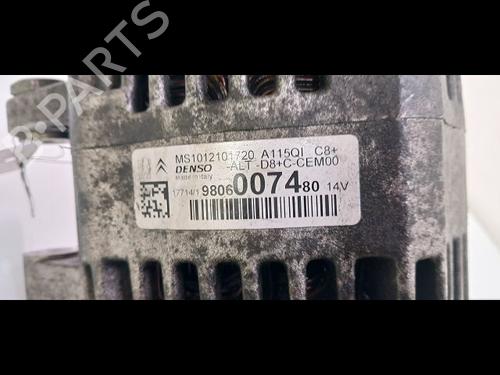 Generator PEUGEOT 208 I (CA_, CC_) 1.0 VTi (68 hp) 15420949