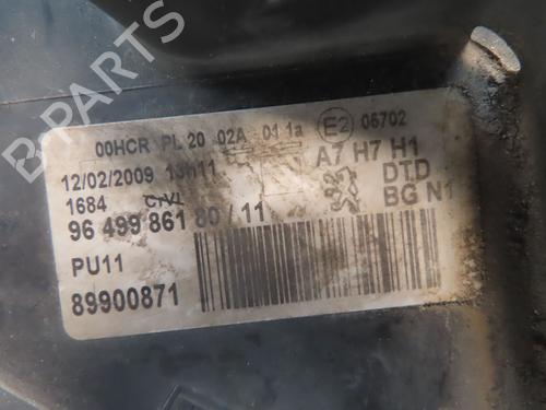Højre forlygte PEUGEOT 207 (WA_, WC_) 1.4 16V (95 hp) 28309831