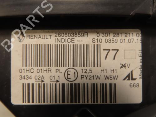 Venstre forlygte RENAULT CAPTUR I (J5_, H5_) 1.5 dCi 110 (110 hp) 31151853