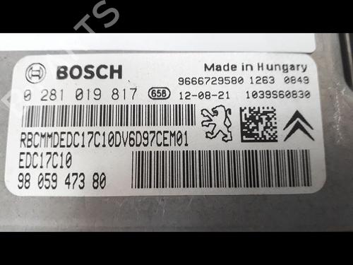 Used Engine control unit (ECU) PEUGEOT 308 I (4A_, 4C_) 1.6 HDi (92 hp) 11959044