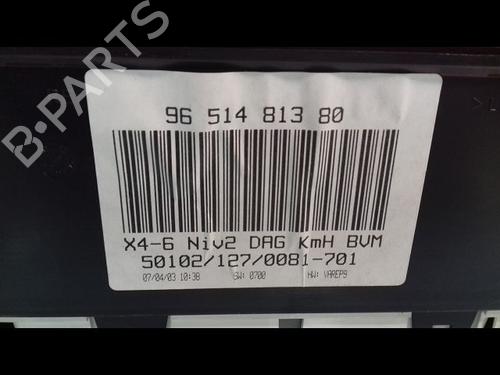 Used Instrument cluster CITROËN C5 I Break (DE_) 2.2 HDi (DE4HXB, DE4HXE) (133 hp) 9665138