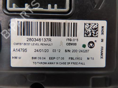 Display monitor RENAULT CLIO V (B7_) 1.5 Blue dCi 85 (B7AG) | BP29170816C48 - Image 3
