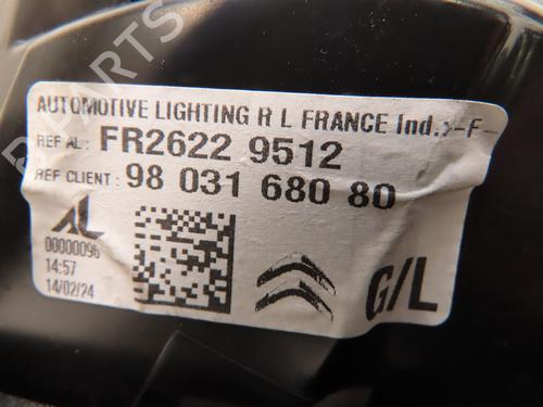 Feu de coffre gauche DS DS 5 (KF_) 1.6 BlueHDi 120 (120 hp) 30605768