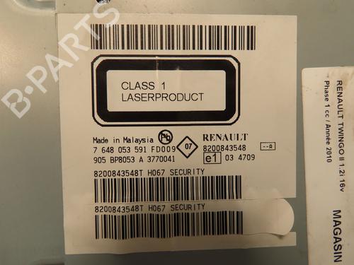 Radio RENAULT TWINGO II (CN0_) 1.2 16V (CN04, CN0B) | BP33137201E6 - Image 3