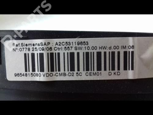 Instrument cluster PEUGEOT 407 Coupe (6C_) 2.7 HDi | BP8981300C47 