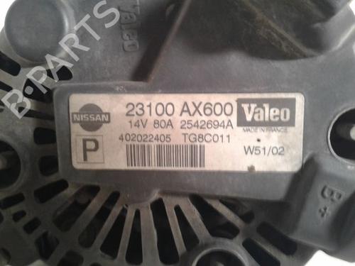 alternator-nissan-micra-iii-k12-14-16v-23100ax6r0ex-2002-2003-2004-2005-2006-2007-2008-2009-2010-9001494 main image