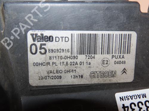 Used Right headlight CITROËN C1 (PM_, PN_) 1.0 (68 hp) 31962682