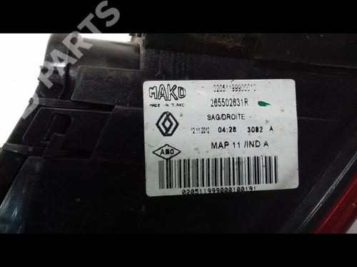 Right taillight RENAULT CLIO IV (BH_) 0.9 TCe 90 (BHNF, BHMA, BHMH, BHJK, BHJR) | BP9001258C35 