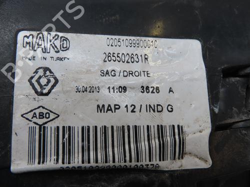 Used Right taillight RENAULT CLIO IV (BH_) 1.5 dCi 90 (90 hp) 26512149