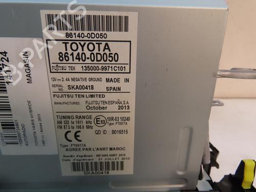 Used Radio TOYOTA YARIS (_P13_) 1.5 Hybrid (NHP130_, NHP130) (101 hp) 16146671