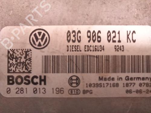 Computer motormanagement VW TOURAN (1T1, 1T2) 1.9 TDI (105 hp) 14955544
