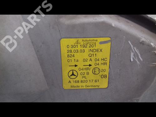 Left headlight MERCEDES-BENZ A-CLASS (W168) A 170 CDI (168.009, 168.109) | BP10537033C28 