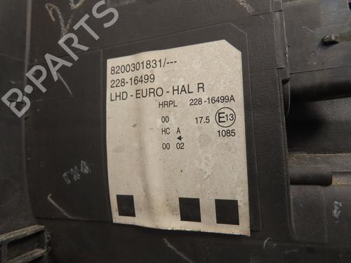 Højre forlygte RENAULT MODUS / GRAND MODUS (F/JP0_) 1.5 dCi (FP0D, JP0D) (82 hp) 30486724