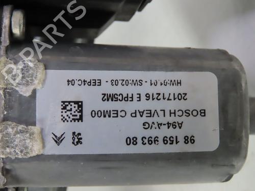 Front left window mechanism PEUGEOT 2008 I (CU_) 1.2 THP 110 / PureTech 110 | BP25480290C22