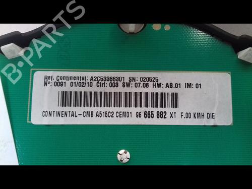 Instrument cluster CITROËN C3 II (SC_) 1.4 HDi 70 (SC8HZC, SC8HR0, SC8HP4) | BP9003530C47