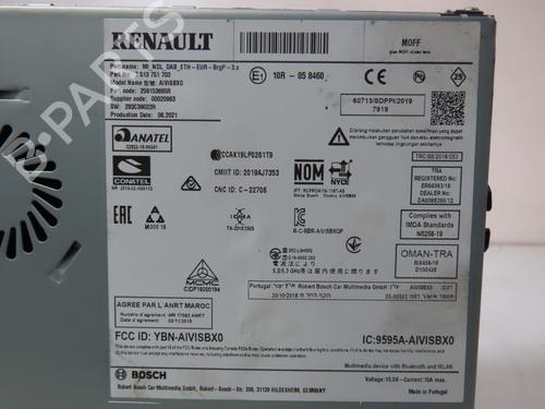 Used Radio RENAULT MEGANE IV Hatchback (B9A/M/N_) 1.5 Blue dCi 115 (B9A6) (116 hp) 26702280