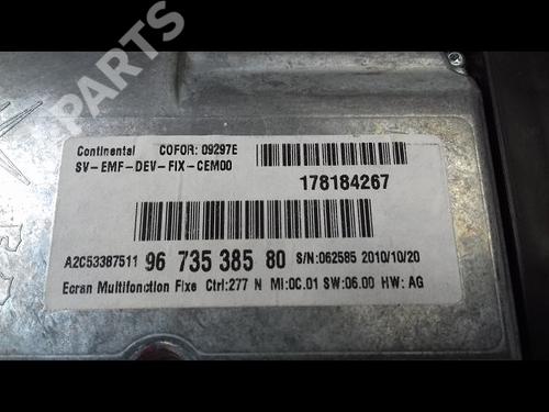 Instrument cluster CITROËN C4 Picasso I MPV (UD_) 1.6 HDi | BP8988729C47 