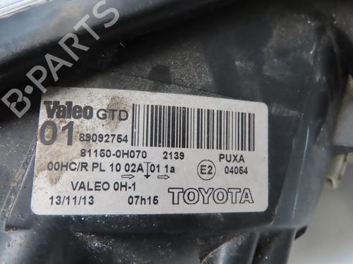 Used Left headlight Left headlight TOYOTA AYGO (_B1_) 1.0 (KGB10_, KGB10R) (68 hp) 27471346 27471346