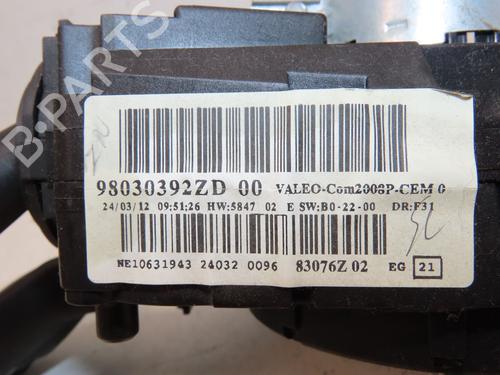 Used Steering column stalk PEUGEOT 208 I (CA_, CC_) 1.4 HDi (68 hp) 29621621