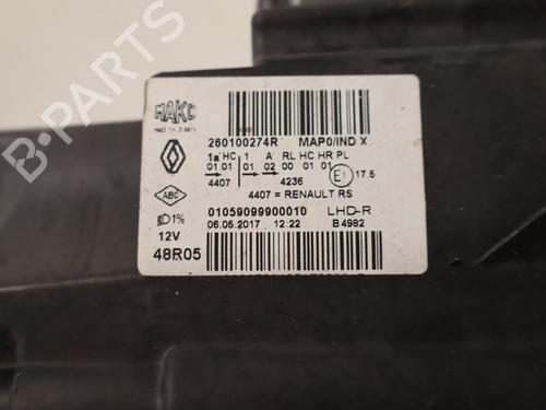 Højre forlygte Højre forlygte RENAULT CLIO IV Grandtour (KH_) 1.5 dCi 90 (KHN3, KHN4) (90 hp) 40438608 40438608