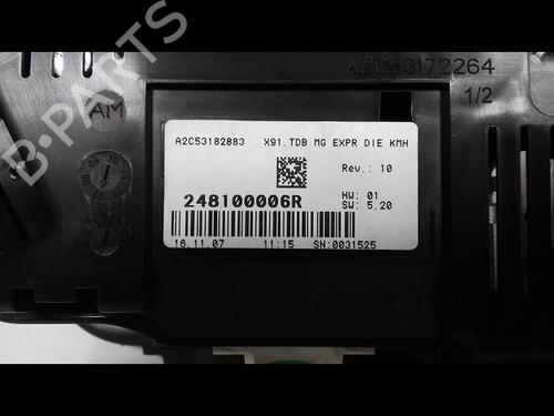 Instrument cluster RENAULT LAGUNA III (BT0/1) 2.0 dCi (BT07, BT0J, BT14, BT1A, BT1S) | BP9001610C47