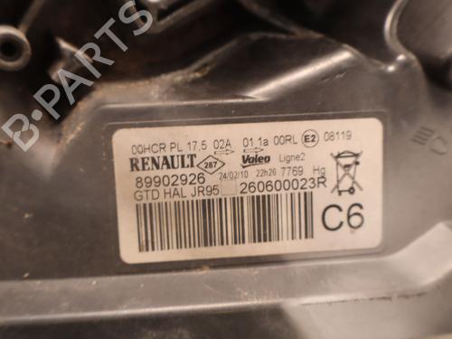 Used Left headlight Left headlight RENAULT SCÉNIC III (JZ0/1_) 1.5 dCi (106 hp) 33188718 33188718