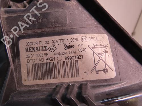 Used Right headlight RENAULT LAGUNA III (BT0/1) 2.0 dCi (BT01, BT08, BT09, BT0E, BT0K, BT12, BT1C, BT1D,... (150 hp) 16859924