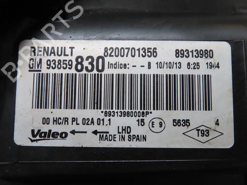 Used Right headlight RENAULT TRAFIC II Bus (JL) 2.0 dCi 90 (JL00, JL01, JL0H, JL0M, JL0P, JL0S) (90 hp) 26968572