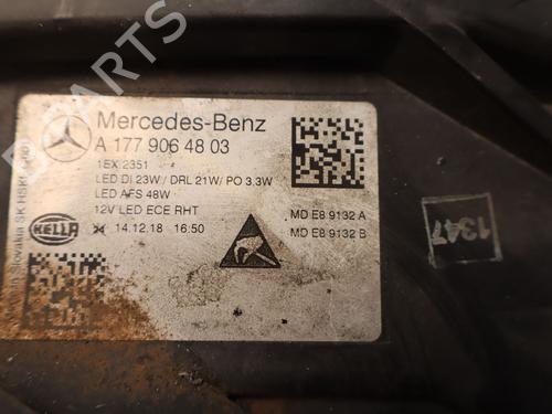 Used Right headlight Right headlight MERCEDES-BENZ A-CLASS (W177) A 180 d (177.003) (116 hp) 33248434 33248434