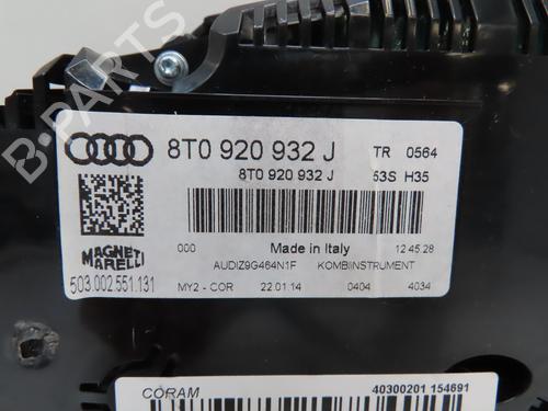 Used Instrument cluster AUDI A5 Sportback (8TA) 2.0 TDI (150 hp) 30952213