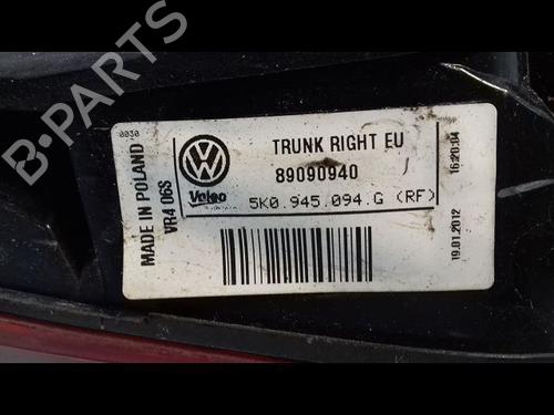 Used Left tailgate light VW GOLF VI (5K1) 1.4 (80 hp) 12203676